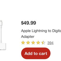Apple Brand Lighting To VGA Adaptor 