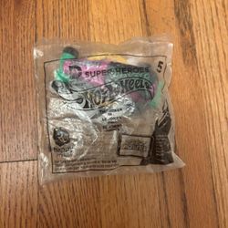 Vintage 2016 Hot Wheels DC Super Heroes Batman #5 Joker Car McDonalds Meal Toy NEW