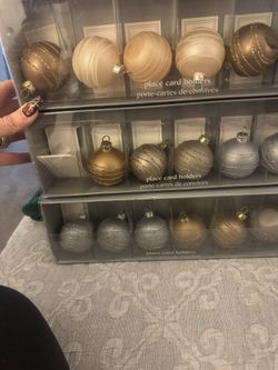 Pier One Ornament Place Card Holders For Table Setting