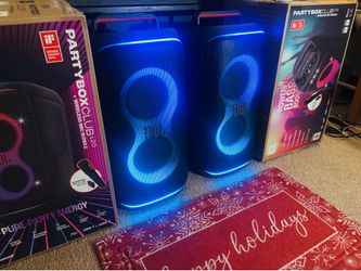 JBL PartyBox Club 120 160W Portable Bluetooth Party Speaker | LED Lights | Wireless Mic | Mic/Guitar Input