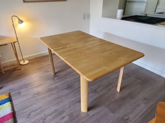 Wooden dining table