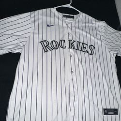 Men's Colorado Rockies Nike White Home Team Jersey