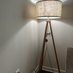beautiful wooden lamp
