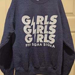 Phi Sigma Sigma Medium Girls Girls Girls Navy Sweatshirt