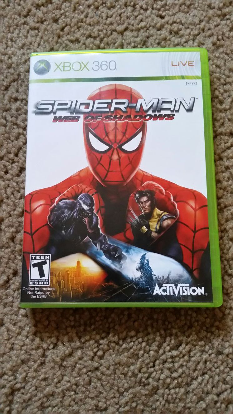Xbox 360 Spider-Man Web of Shadows for Sale in Hanover, PA - OfferUp