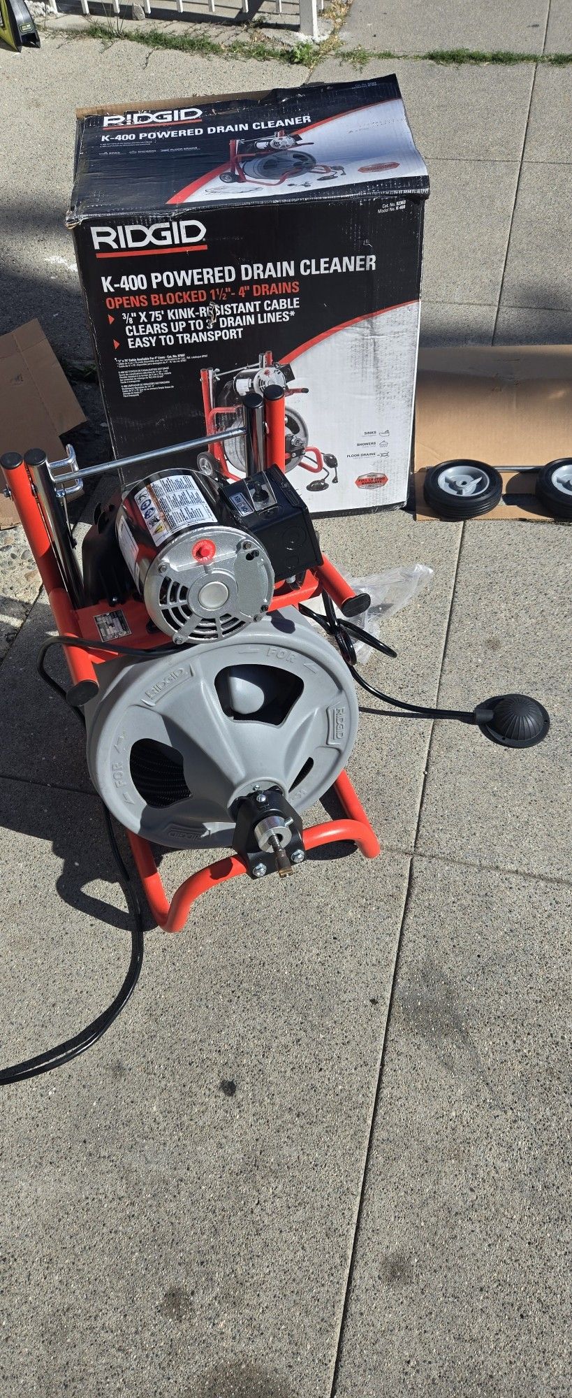 RIDGID
K-400 Drain Cleaning Snake Auger 120-Volt Drum Machine with C-32IW 3/8 in. x 75 ft