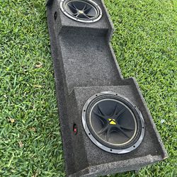 12s Old School Kicker Comp, Fits Chevrolet Silverado Or GMC Sierra Extended Cab 2000 To 2006, Or Any Single Cab 