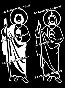 San Judas vinyl sticker decal available