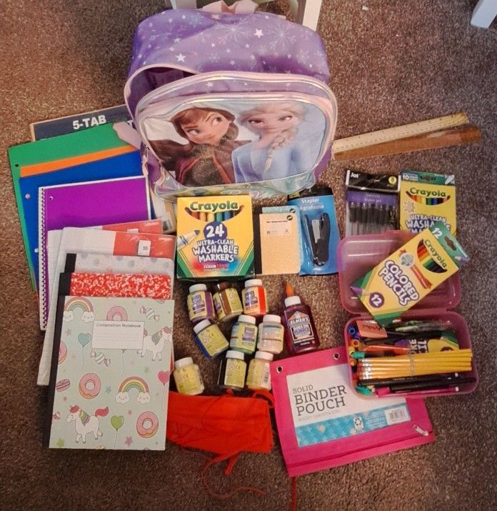 Frozen Backpack Filled With Supplies (NEW)