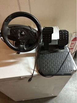 PlayStation steering wheel and pedals