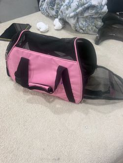 Pink Soft-Sided Pet Carrier Bag