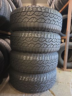 275-65-18" Goodyear Wrangler Territory AT Used tires