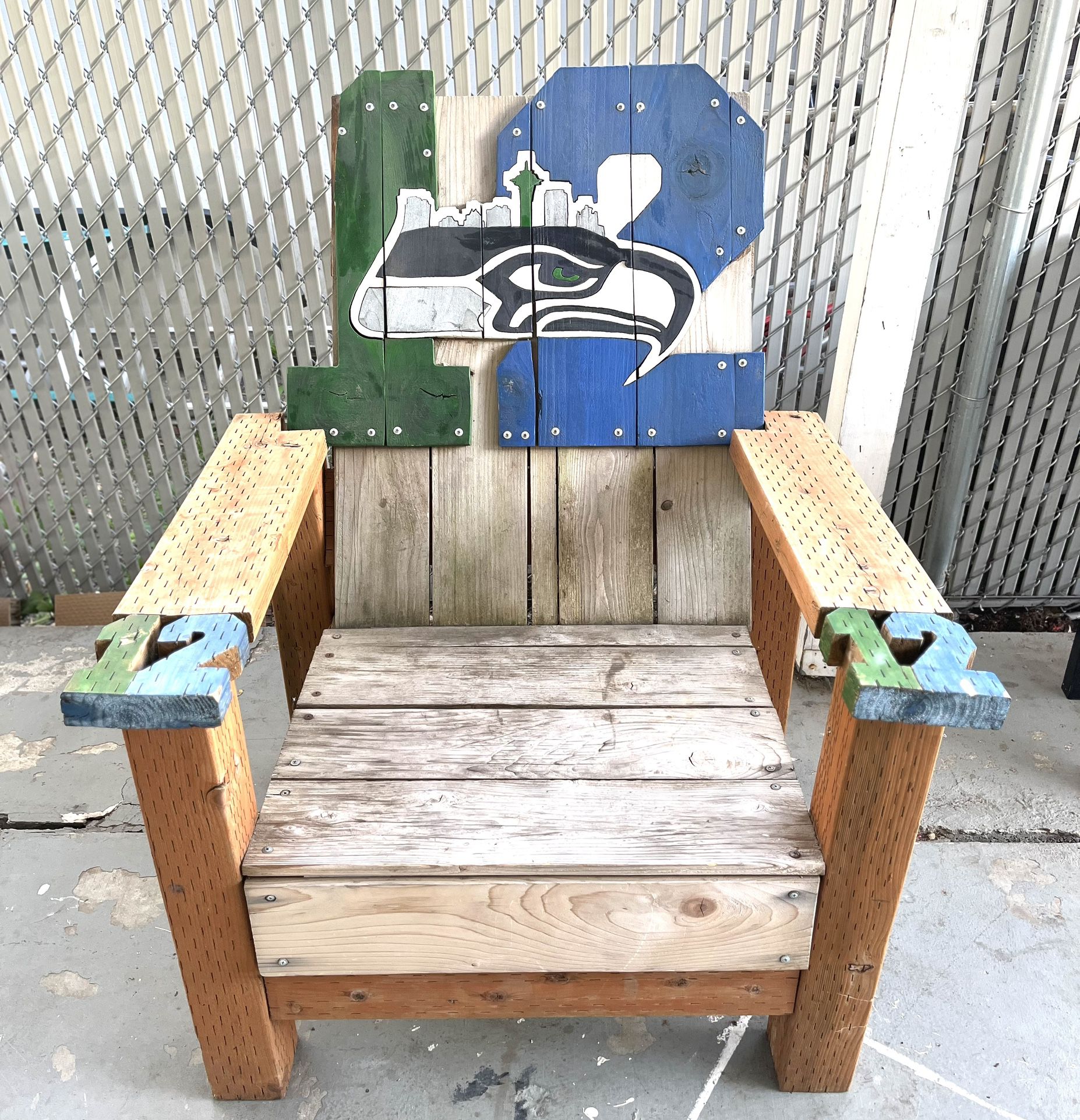 Seahawks Wooden Chair 