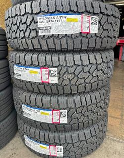 265/75R16 Falken Wildpeak A/T4w Set Of 4 New Tires