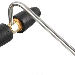 Tool Daily Gutter Cleaner Attachment For Pressure Washer, 2 Rotating Turbo Nozzle, 1/4 Inch Quick Connect, 3300 PSI