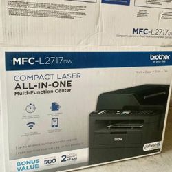 New Brother MFC-L2717DW COMPACT LASER
ALL-IN-ONE
Multi-Function Center