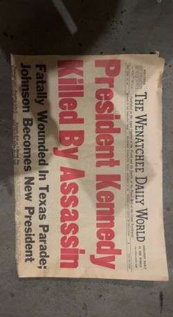 JFK assassination news papers from day of death to november 30th 1963