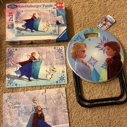 Disney frozen Plastic Children,kids Stool, Chair,Ravensburger Pizzle,toy,nursery