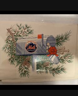 Vintage Mets Xmas card