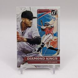 2022 Donruss Baseball Ketel Marte Diamond Kings Card Arizona Diamondbacks 