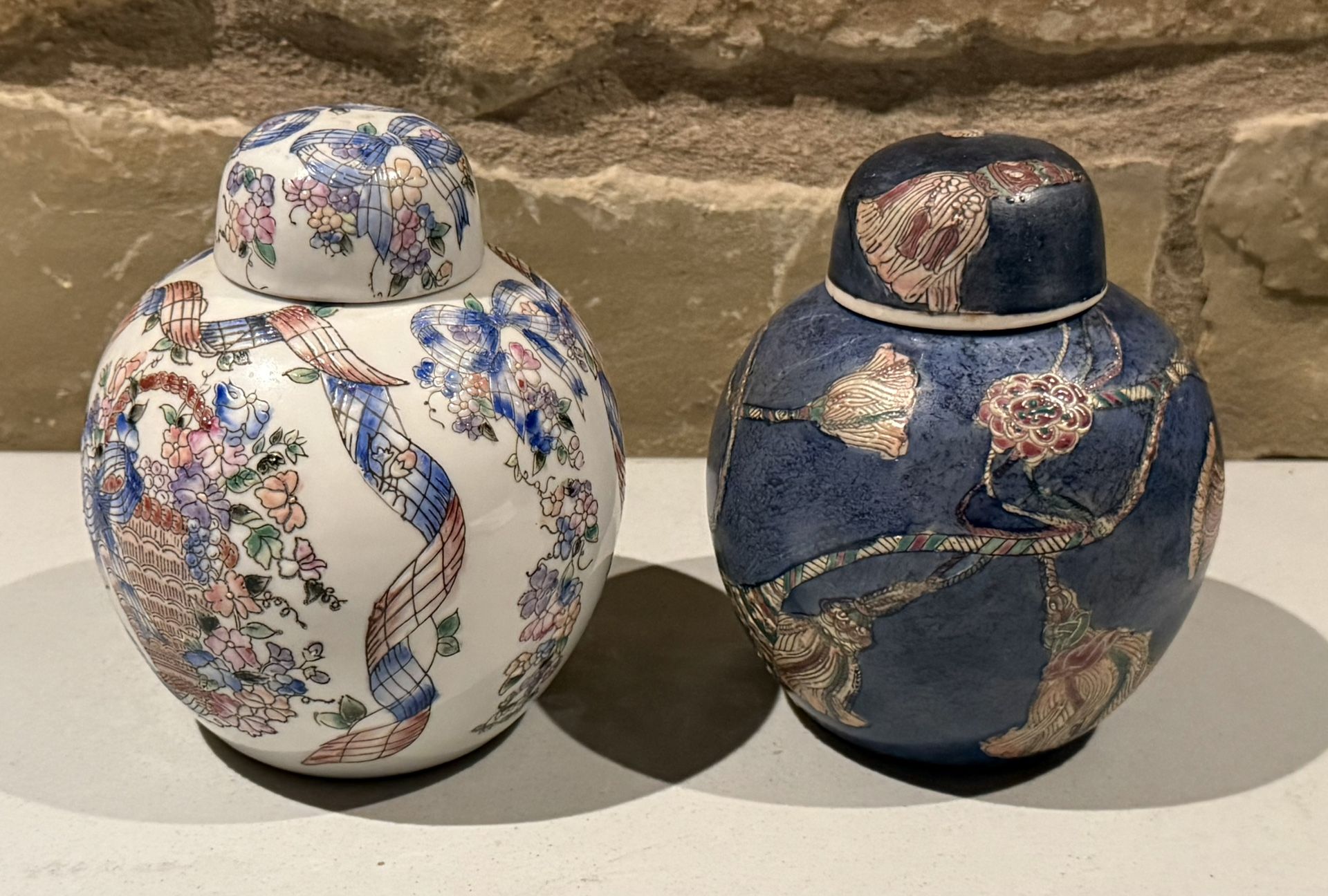 Two Ginger Jars / Vases  