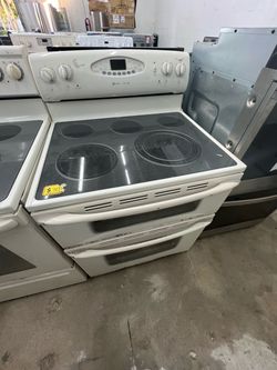 Maytag White Electric Range Double Oven