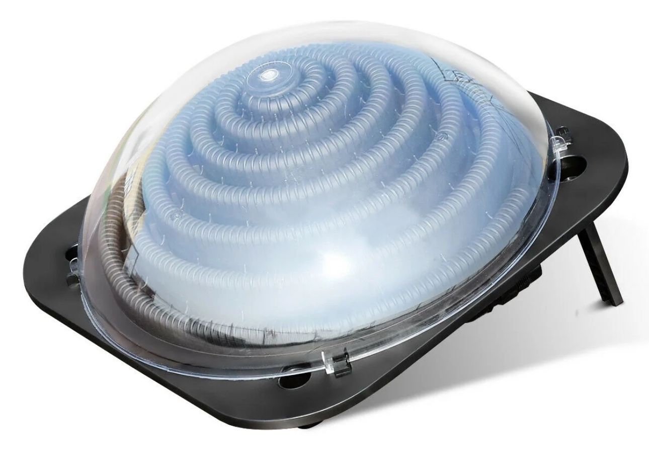 Costway Black Outdoor Solar Dome Inground &Above Ground Swimming Pool Water Heater
