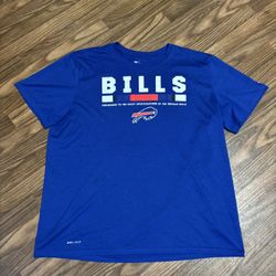 The Nike Tee Dri Fit * Men’s Buffalo Bills Equipment Short Sleeve XXL 