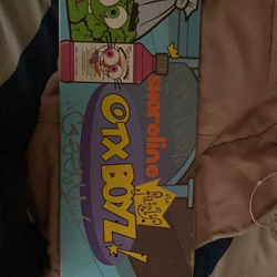 Signed skateboard