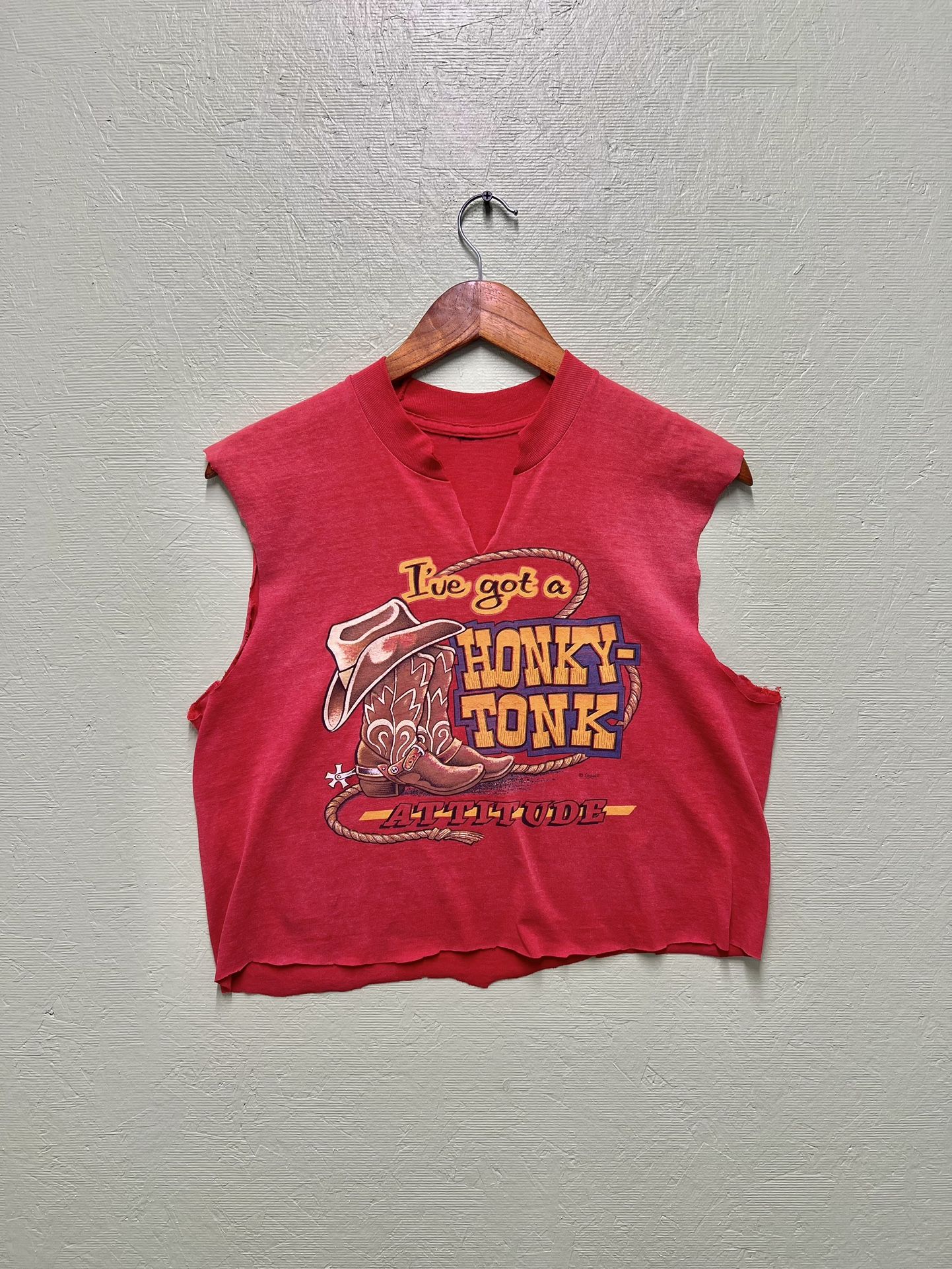 1980s Women’s Western T-shirt Crop-top