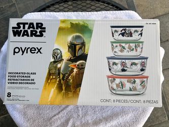 Pyrex Star Wars 8-Piece Glass Food Storage Set
