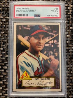 1952 Topps ends slaughter PSA 4 !!!