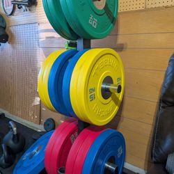 American Barbell 2xSets Of 320lbs Urethane Bumper Plates