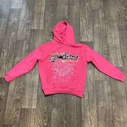 Sp5der Pink V2 Hoodie Pink 