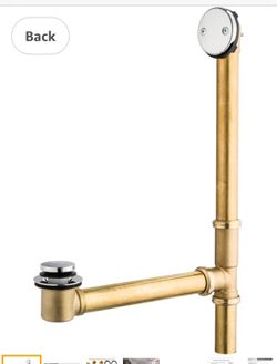 Soaking tub brass tub waste kit