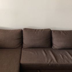 Brown Ikea Friheten Couch / Sofa / Pull-out Bed