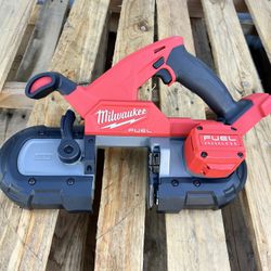 Milwaukee TOOL ONLY  M18 FUEL 18V Lithium-lon Brushless Cordless Compact Bandsaw USED $285