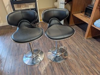 Pair of adjustable Swivel Bar Stools