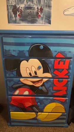 Mickey Mouse wood Dresser