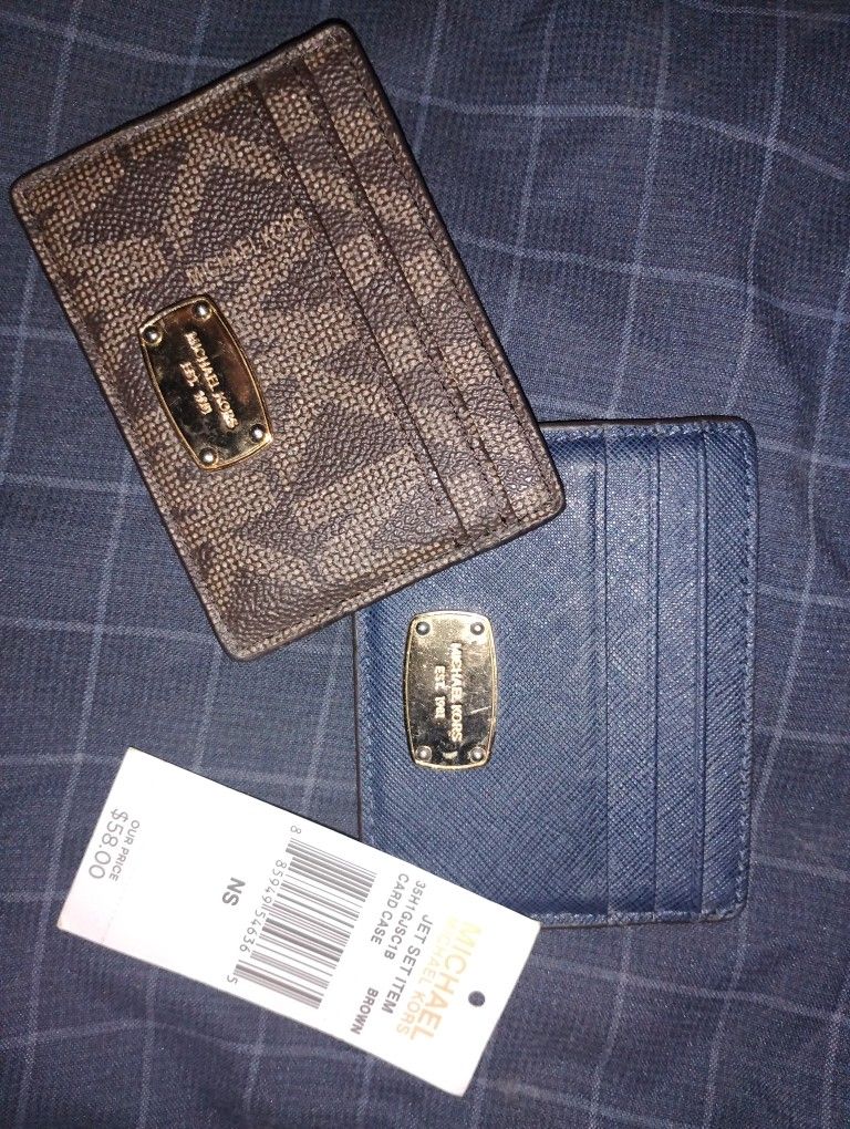 (2) Michael Kors Card Case Wallets NEW*