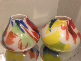Blown Glass Vases - set of 2 — $20