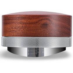 KNODOS 54mm Espresso Distribution Tool Stainless Steel Adjustable Rosewood Coffee Distributor Compatible with Breville Espresso Machine Accessories