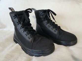 Dr. Martens Combs W Nylon Canvas Boots Black Women’s Size 11 US