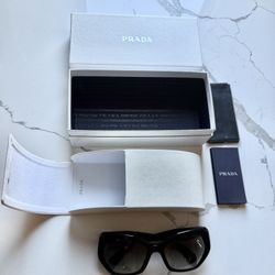 Prada Women's PR 16RS Black/Grey Gradient, sunglassses 56mm