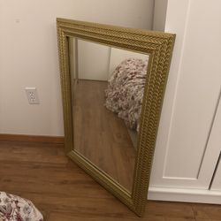 Gold Rectangle Mirror 