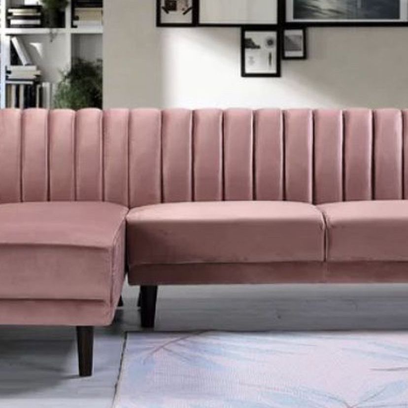 BRAND NEW- Pink Sectional/ Sofa