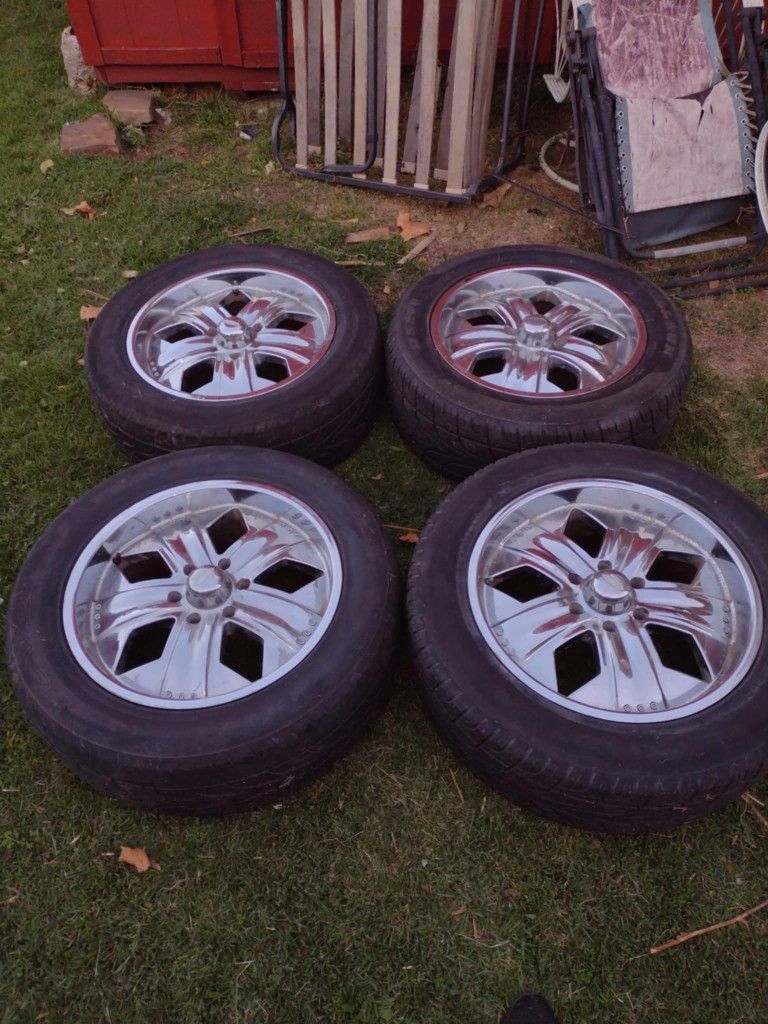 20" Chrome Rims And Tires