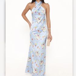 Mila Halterneck Maxi Dress