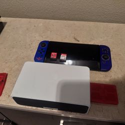 Switch Oled With Games , Mario  O. And Smash Ultimate 