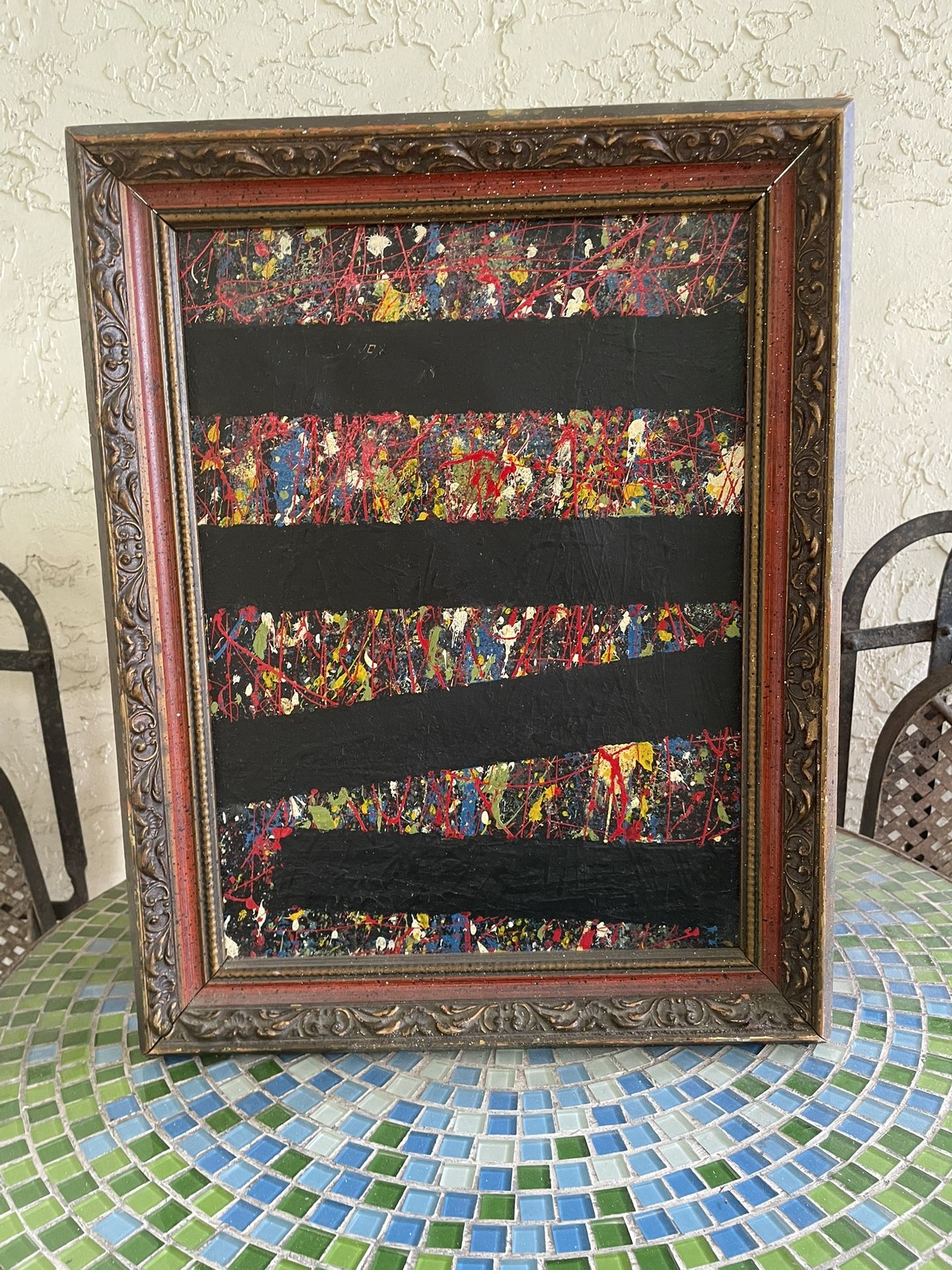 Signed Sam Francis Acrylic Painting